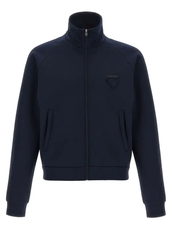 Tech fabric sweatshirt PRADA Blue