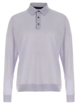 'Ciro' polo shirt KITON Light Blue