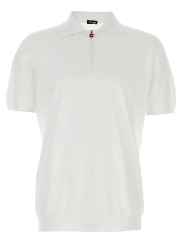 Honeycomb polo shirt KITON White