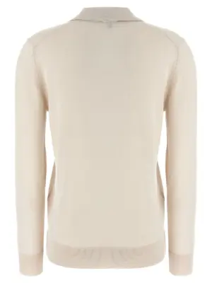 Cashmere and silk polo shirt UMQE0LP1K829595 BRIONI Beige
