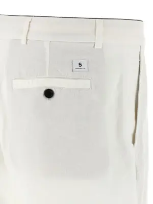 'Gin' pants 57% linen 42% cotton 1% elastane DEPARTMENT 5 White