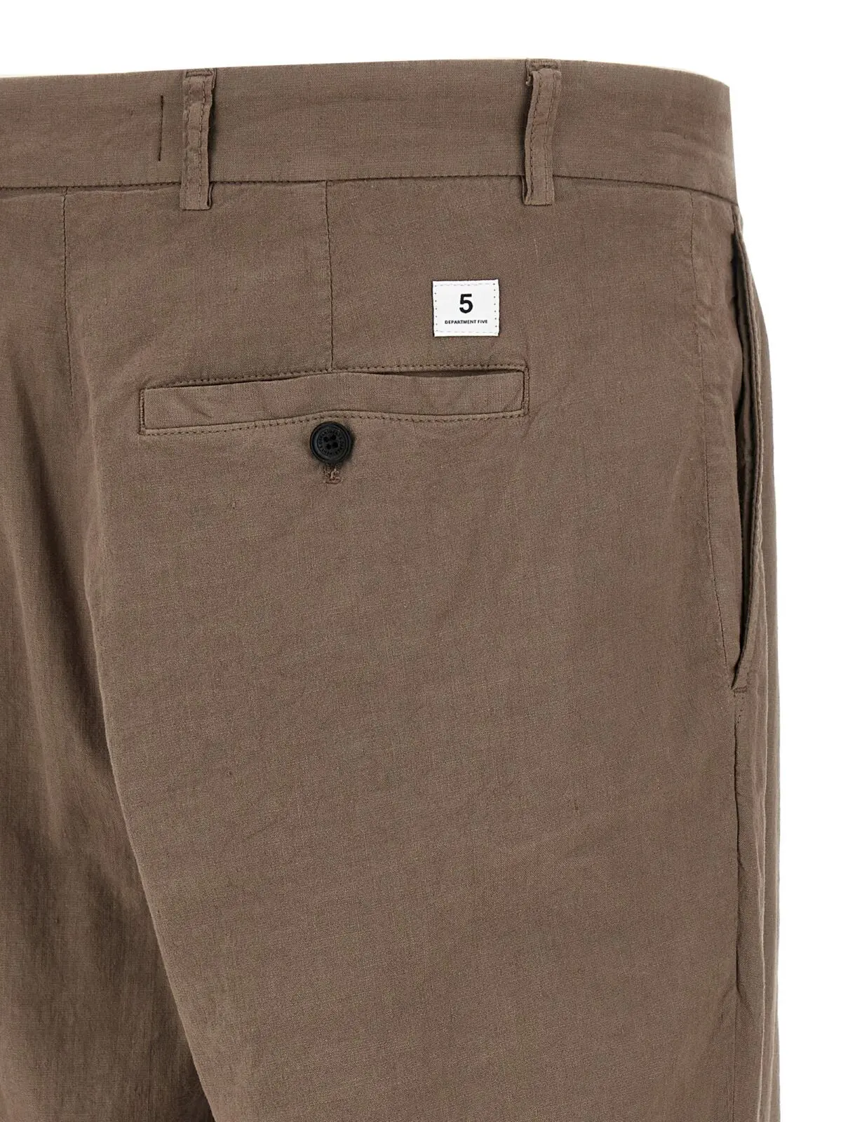 Штани Department 5 Gin Коричневі 4 'Gin' pants 57% linen 42% cotton 1% elastane DEPARTMENT 5 Brown