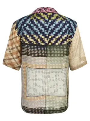 'Regenerated Silk Scarves Bowling' shirt USI025AUWOV0028MU00 MARINE SERRE Multicolor