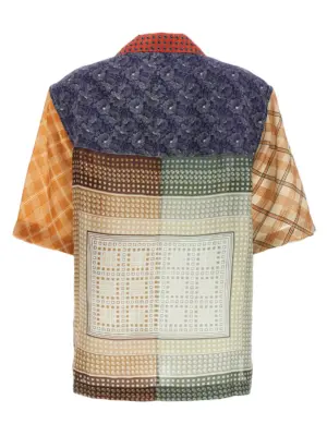'Regenerated Silk Scarves Bowling' shirt 100% silk MARINE SERRE Multicolor