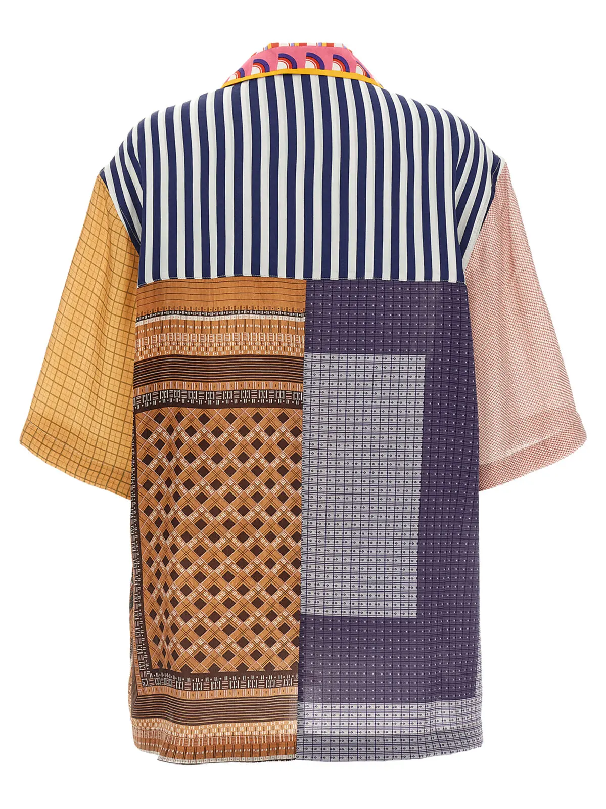 Сорочка Regenerated Silk Scarves Bowling Marine Serre Багатокольорова 6 'Regenerated Silk Scarves Bowling' shirt Clothing MARINE SERRE Multicolor