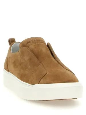 Suede sneakers USSA279N012040700B KITON Brown