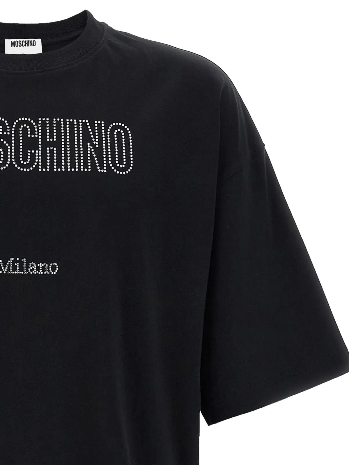 Футболка Moschino з логотипом зі стразів Багатокольорова 3 Rhinestone logo T-shirt Man MOSCHINO Multicolor