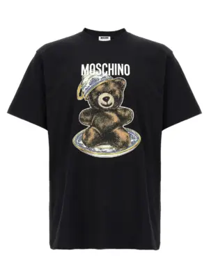 'Teddy' print T-shirt MOSCHINO Black