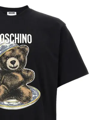 'Teddy' print T-shirt Man MOSCHINO Black