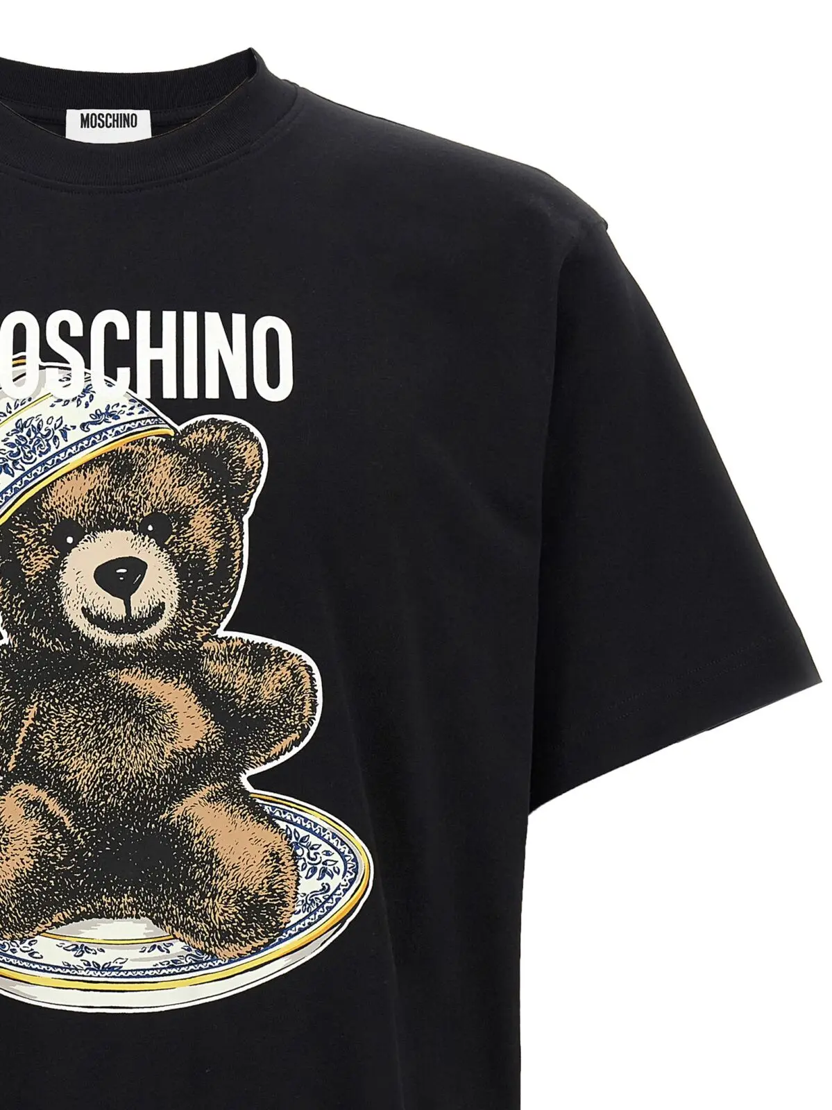 Футболка Moschino Teddy print Чорна 3 'Teddy' print T-shirt Man MOSCHINO Black