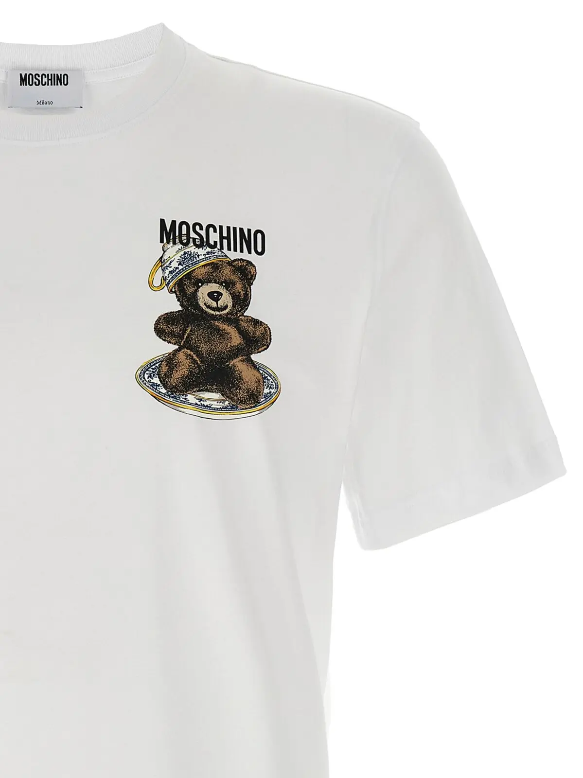 Футболка Moschino з принтом Біла 3 Printed T-shirt Man MOSCHINO White