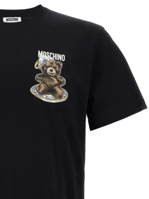 Printed T-shirt Man MOSCHINO Black
