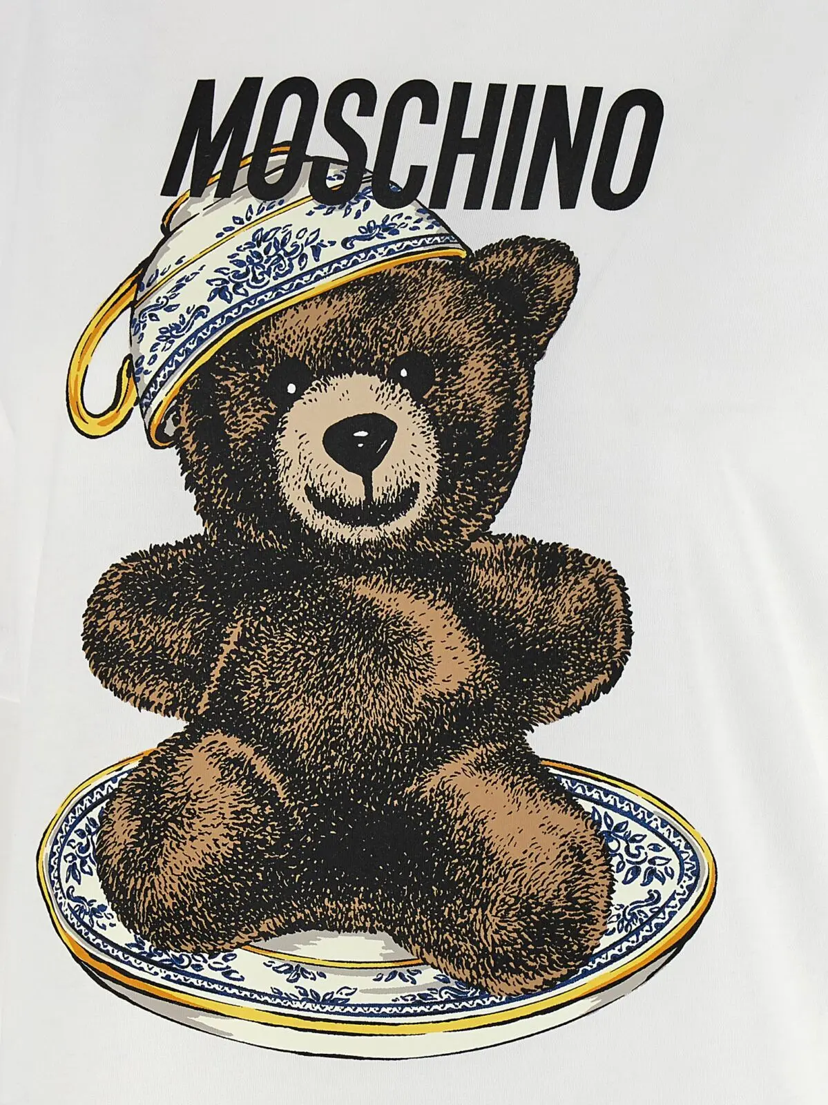 Футболка Teddy Moschino Біла 4 'Teddy' T-shirt 100% cotton MOSCHINO White