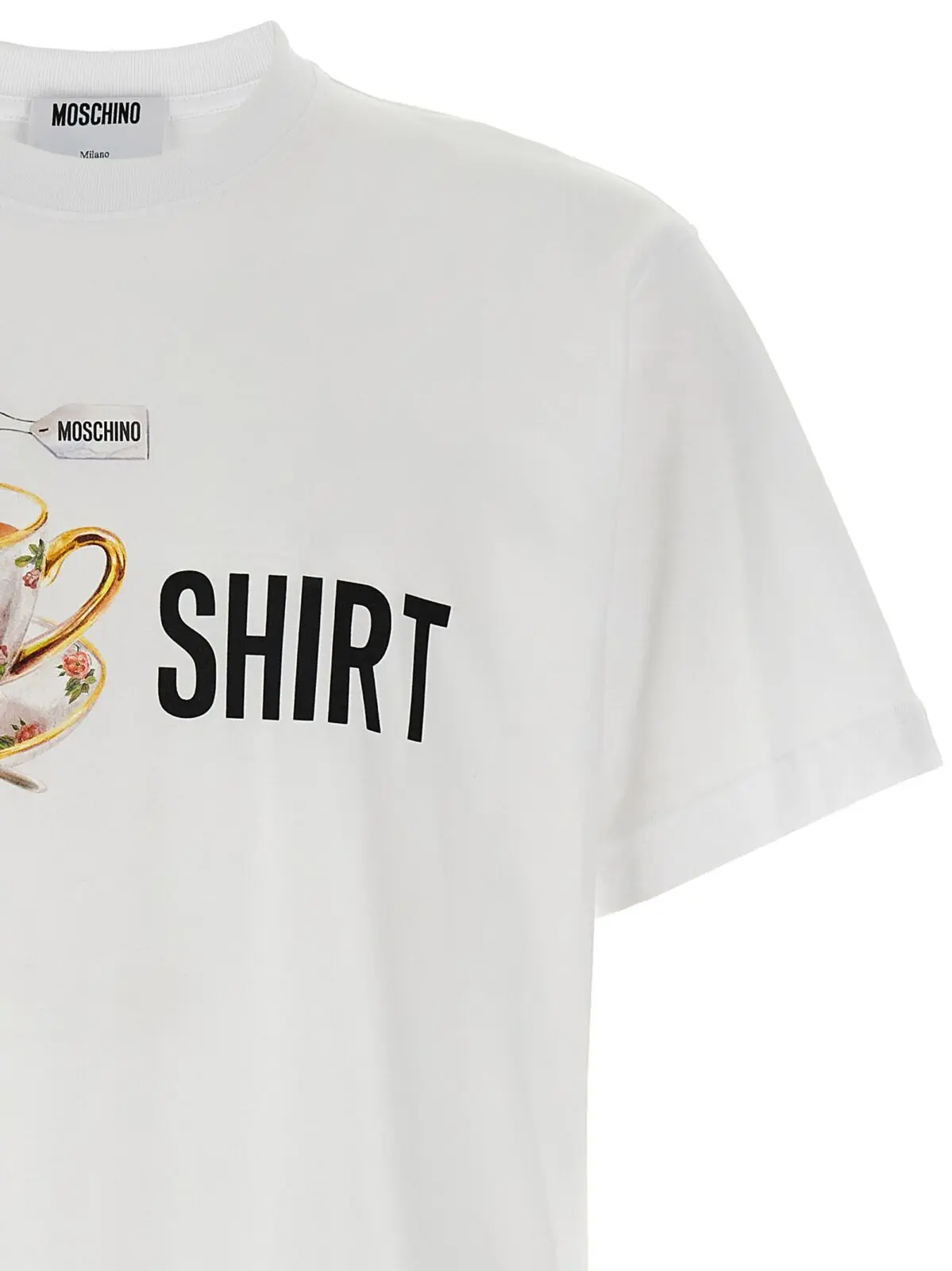Футболка Moschino з принтом Біла 3 Printed T-shirt Man MOSCHINO White