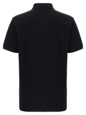 Press polo shirt V160852421555 MOSCHINO Black