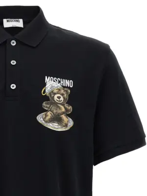 Press polo shirt Man MOSCHINO Black