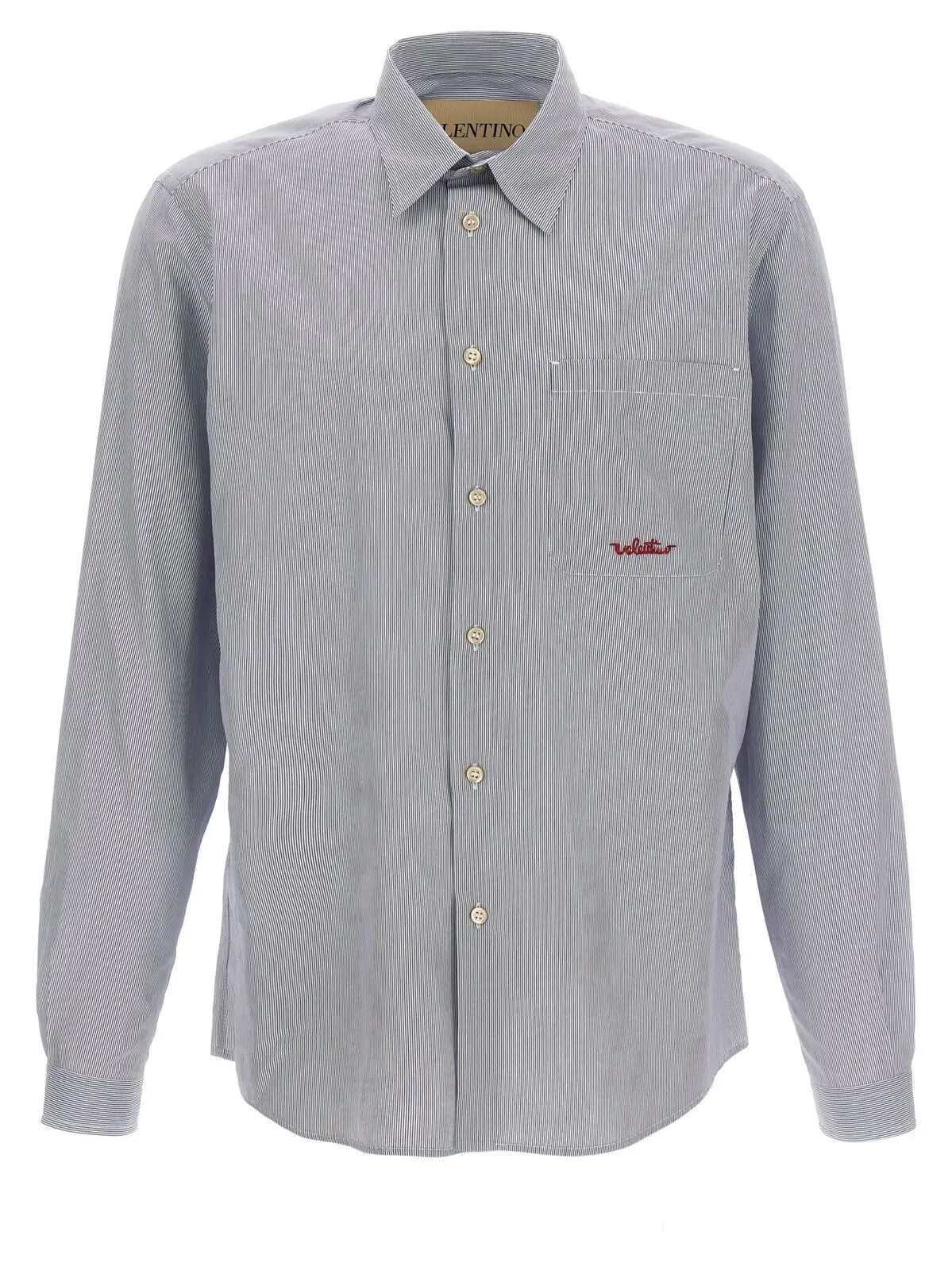 Сорочка Valentino Garavani у смужку Блакитна 1 Valentino Garavani striped shirt VALENTINO GARAVANI Light Blue