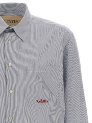 Valentino Garavani striped shirt Man VALENTINO GARAVANI Light Blue