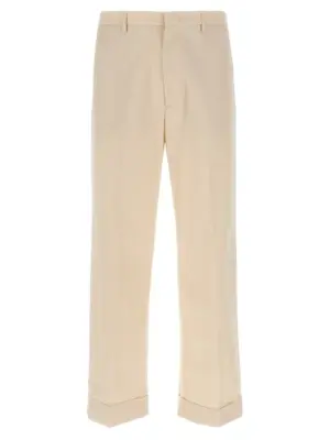 Valentino Garavani turn-up trousers VALENTINO GARAVANI Beige