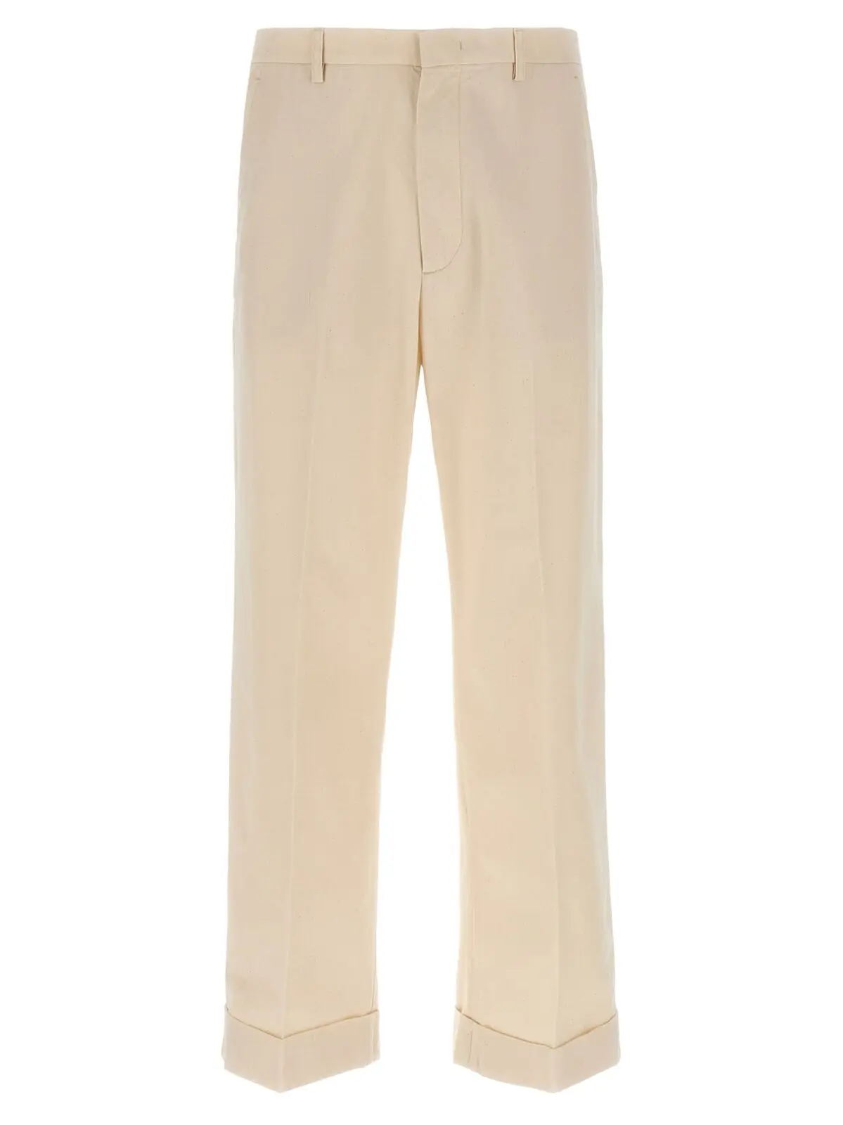 Штани Valentino Garavani з підворотом Бежеві 1 Valentino Garavani turn-up trousers VALENTINO GARAVANI Beige