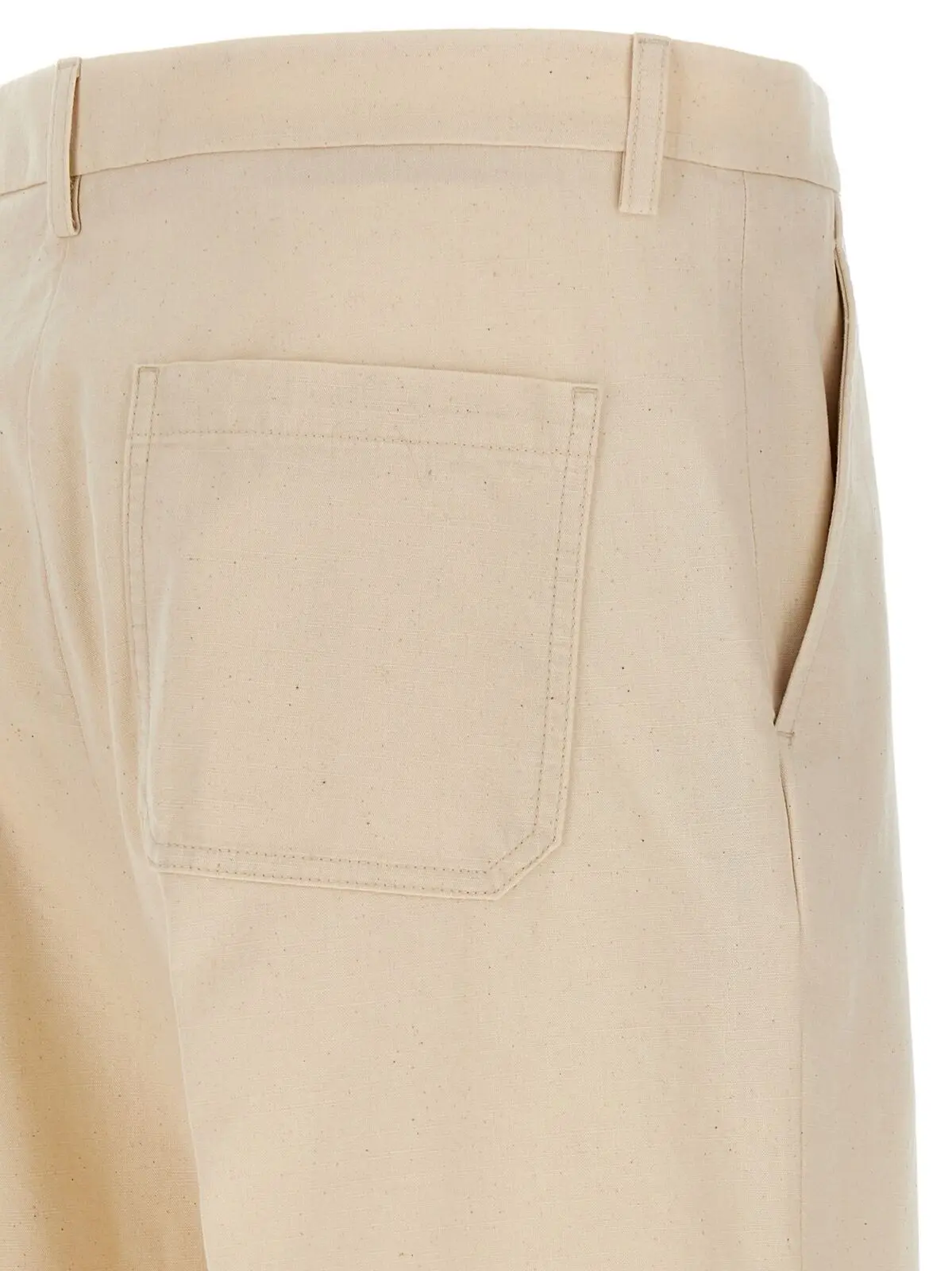Штани Valentino Garavani з підворотом Бежеві 4 Valentino Garavani turn-up trousers 100% cotton VALENTINO GARAVANI Beige