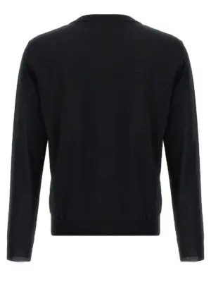 Valentino Garavani logo embroidery sweater V3KC35GB0U0NO VALENTINO GARAVANI Black