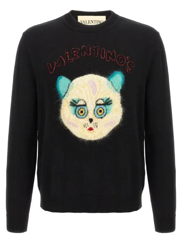 Valentino Garavani 'Le Chat de la Maison' sweater VALENTINO GARAVANI Black