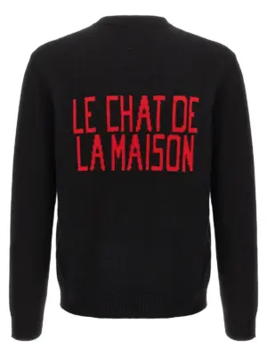 Valentino Garavani 'Le Chat de la Maison' sweater V3KC35IB2V0NO VALENTINO GARAVANI Black