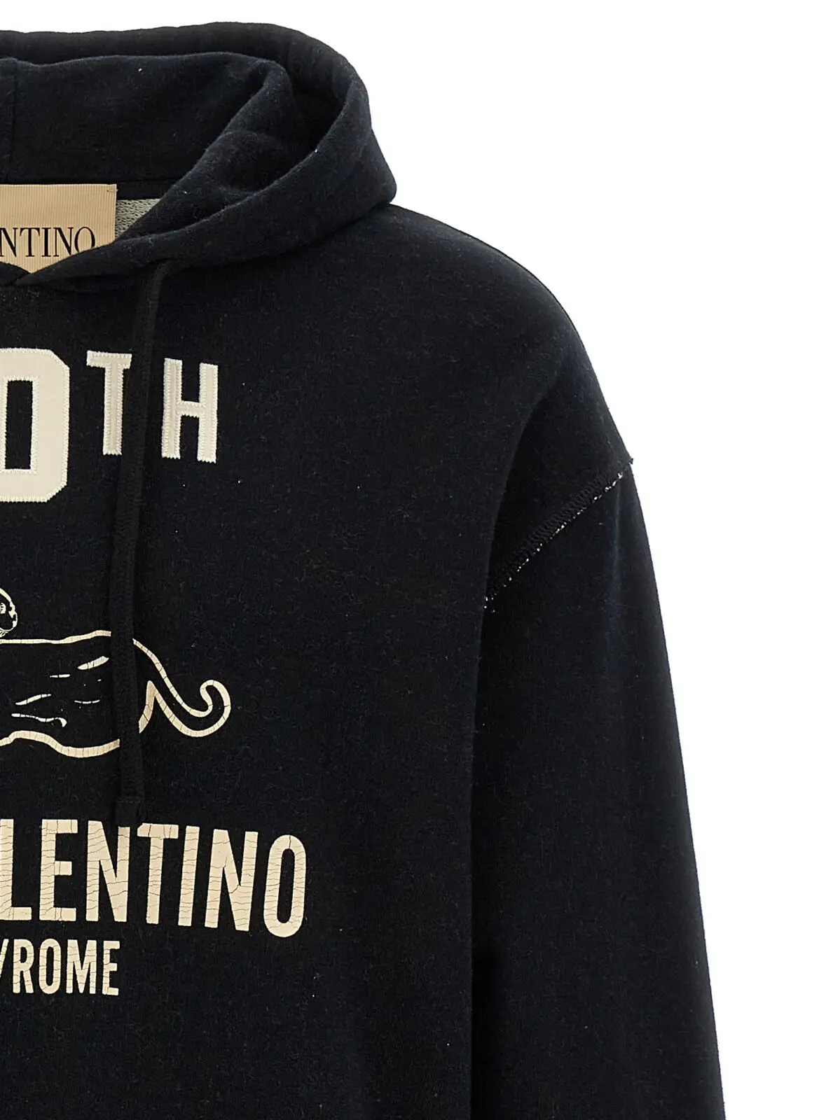 Худі Valentino Garavani з принтом Чорне 3 Printed Valentino Garavani hoodie Man VALENTINO GARAVANI Black