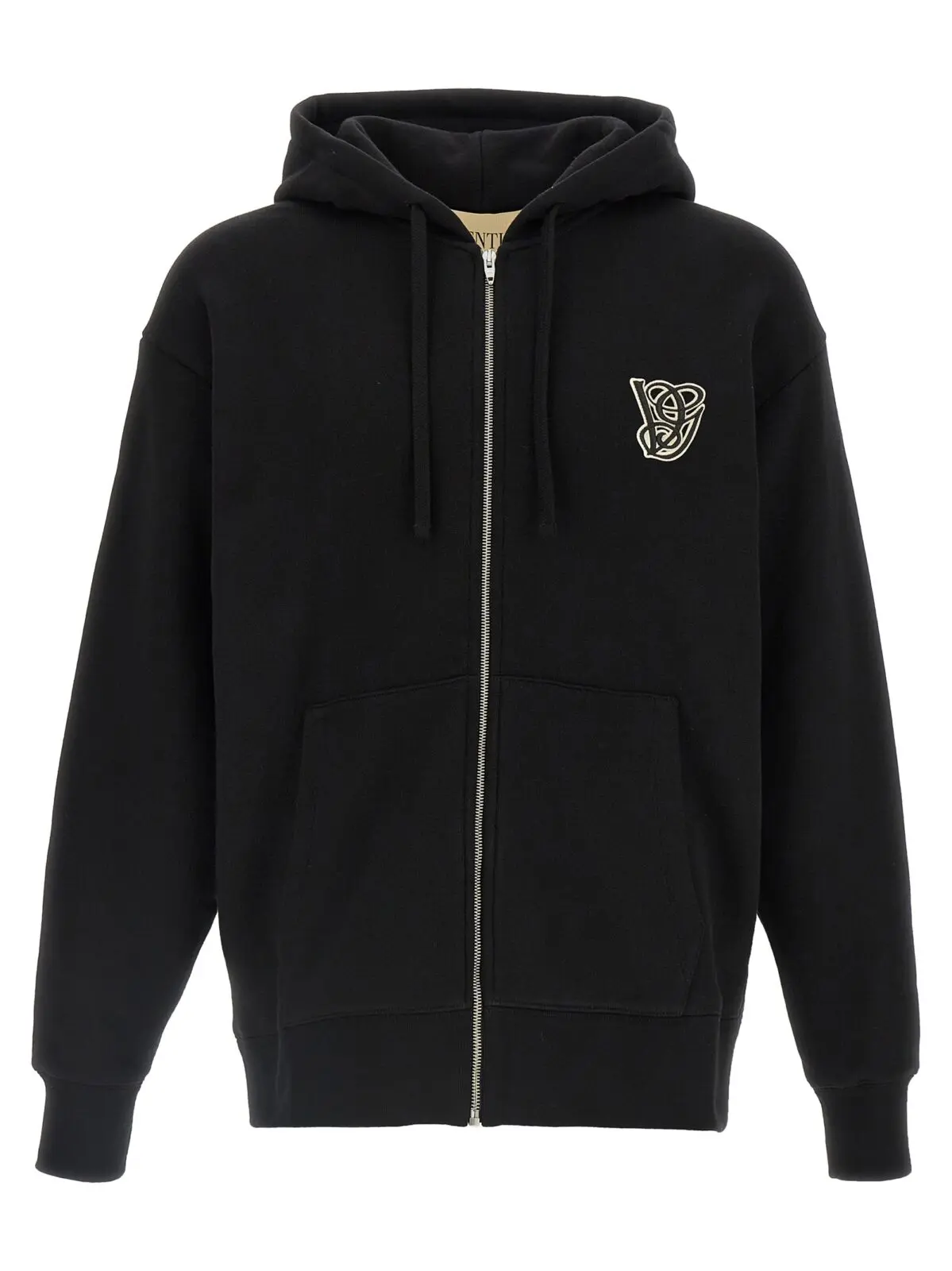 Худі Valentino Garavani VG patch Чорне 1 Valentino Garavani hoodie VG patch VALENTINO GARAVANI Black