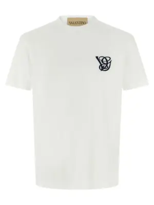 Valentino Garavani logo embroidery T-shirt VALENTINO GARAVANI White