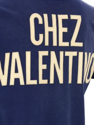 Valentino Garavani 'Panther' T-shirt 100% cotton VALENTINO GARAVANI Blue