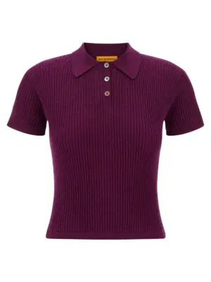 'Shrunken' polo shirt GUEST IN RESIDENCE Purple