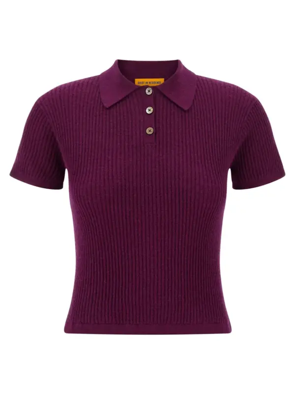 'Shrunken' polo shirt GUEST IN RESIDENCE Purple