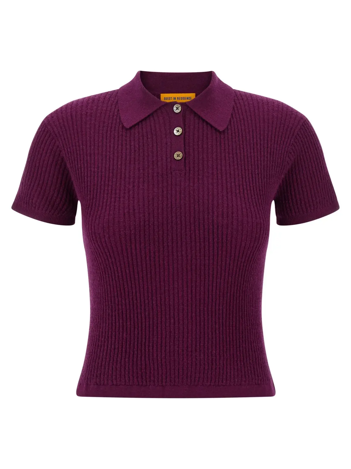Поло GUEST IN RESIDENCE Shrunken Фіолетове 1 'Shrunken' polo shirt GUEST IN RESIDENCE Purple