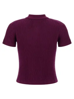 'Shrunken' polo shirt W10111WFAUBERGINE GUEST IN RESIDENCE Purple