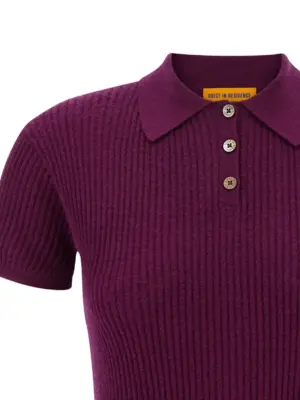 'Shrunken' polo shirt Woman GUEST IN RESIDENCE Purple