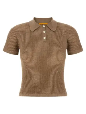 'Shrunken' polo shirt GUEST IN RESIDENCE Beige