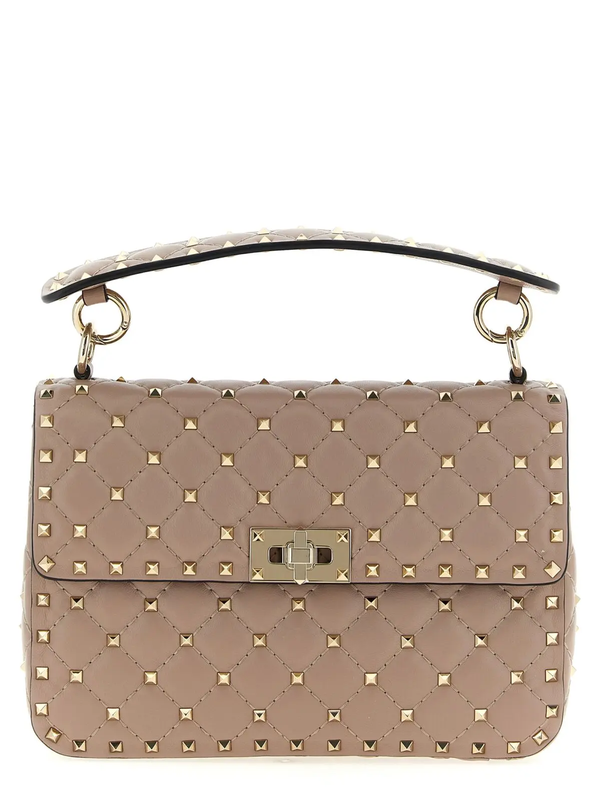 Сумка на плече Valentino Garavani Rockstud Spike Рожева 1 Valentino Garavani 'Rockstud Spike' shoulder bag VALENTINO GARAVANI Pink