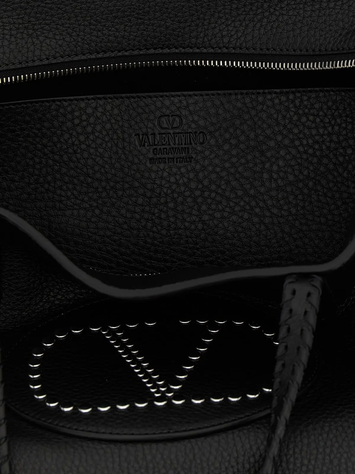 Сумка шопер Valentino Garavani Nellcôte Чорна 4 Valentino Garavani 'Nellcôte' shopping bag 100% calfskin leather (Bos Taurus) VALENTINO GARAVANI Black