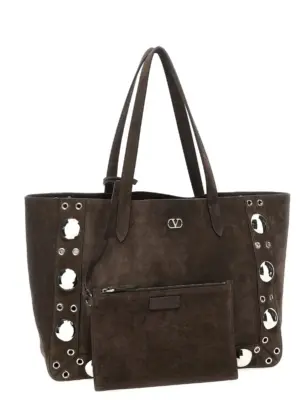 Valentino Garavani 'Nellcôte' shopping bag Woman VALENTINO GARAVANI Brown