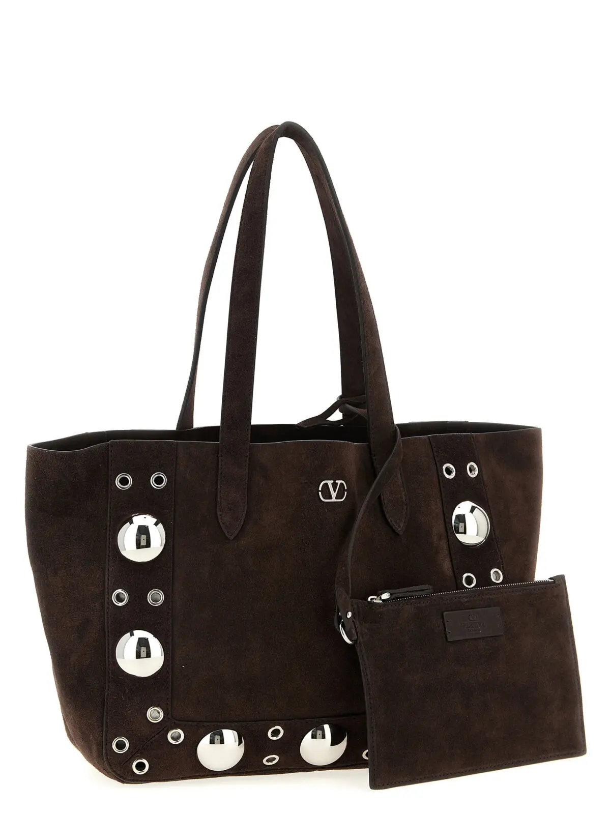 Сумка шопер Valentino Garavani Nellcôte medium Коричнева 3 Valentino Garavani 'Nellcôte' medium shopping bag Woman VALENTINO GARAVANI Brown