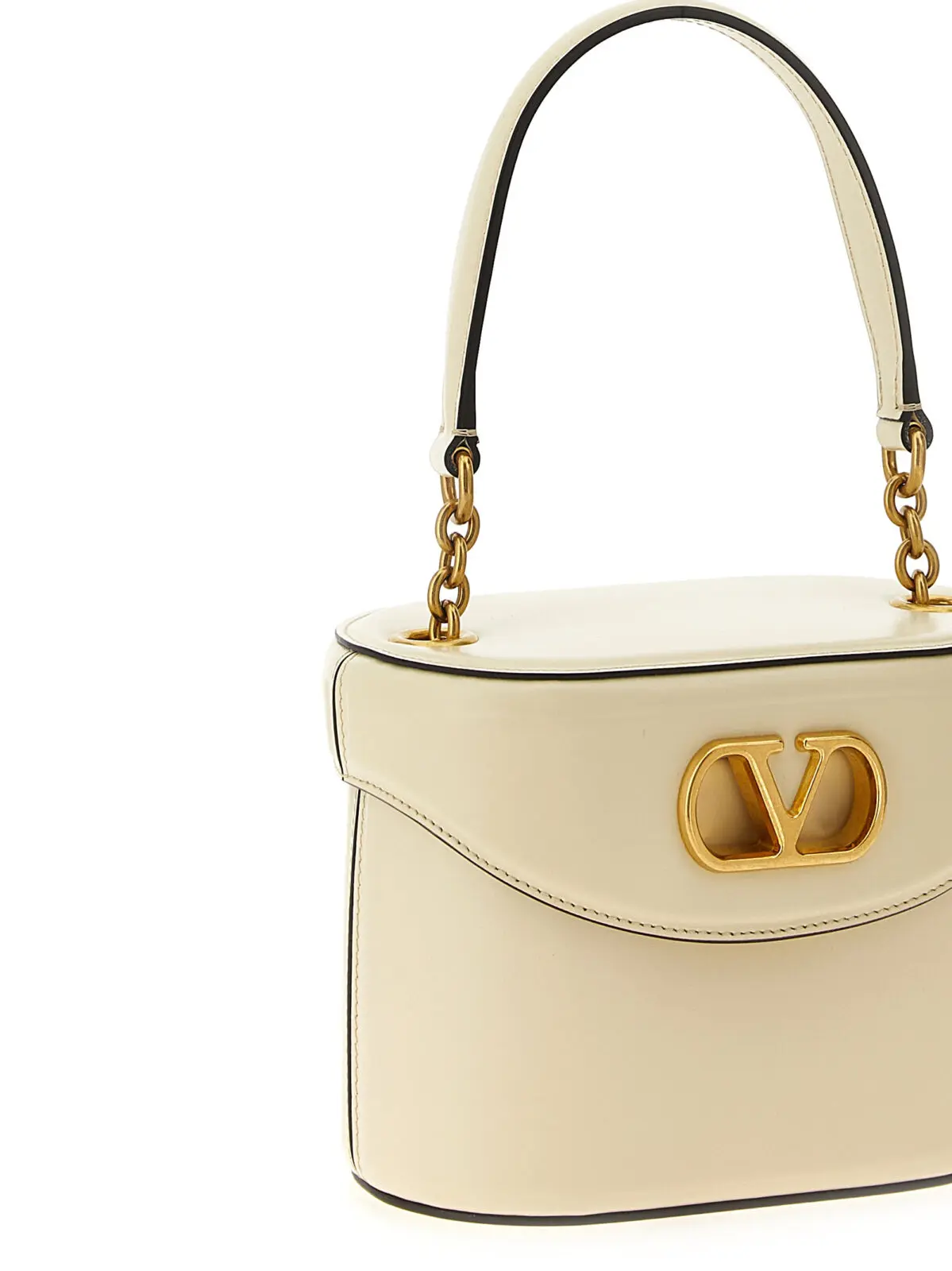 Міні-сумка крос-боді Valentino Garavani Vain Біла 4 Valentino Garavani 'Vain' mini crossbody bag 100% calfskin leather (Bos Taurus) VALENTINO GARAVANI White