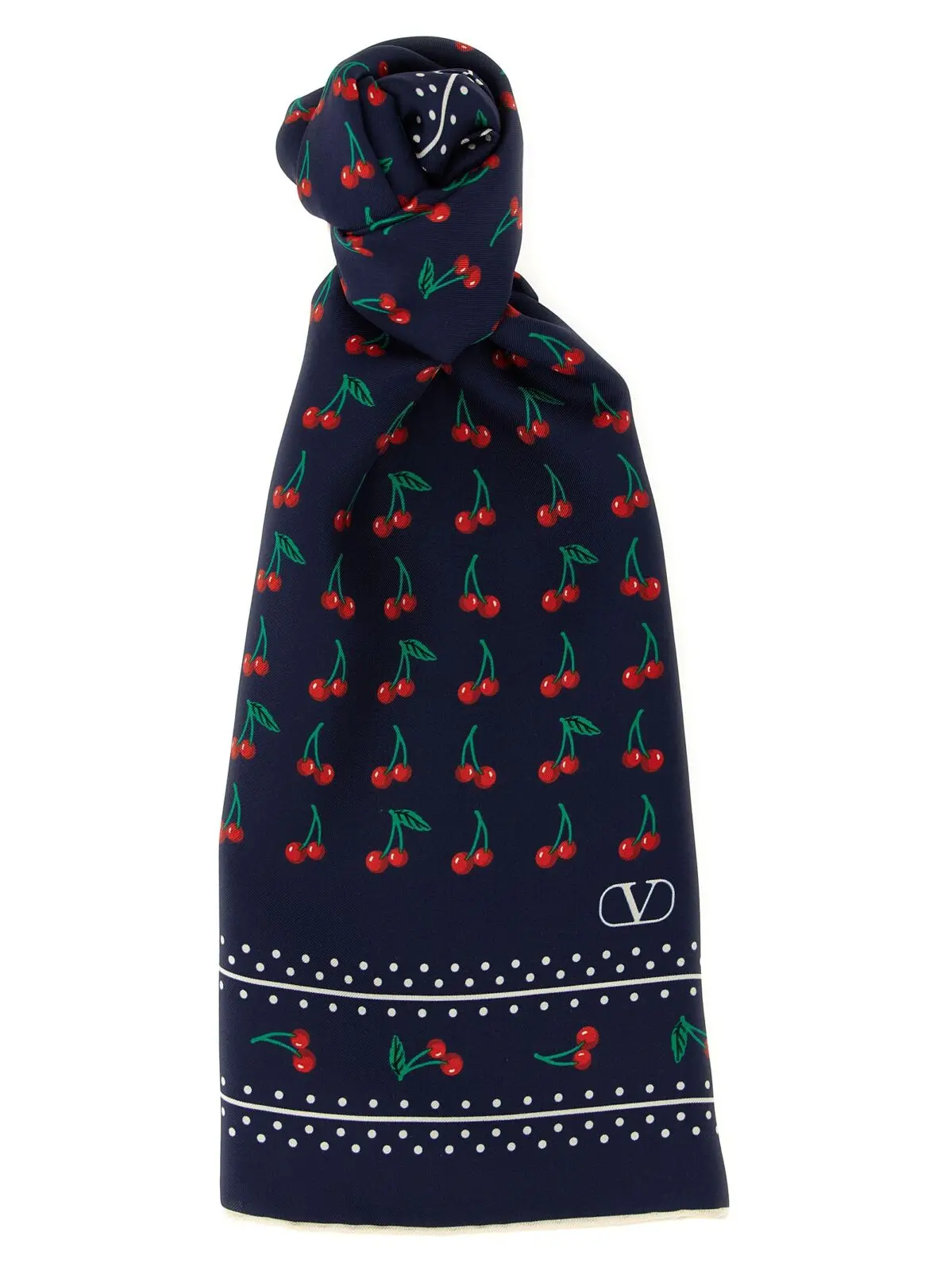 Шарф Valentino Garavani Cherryfic Синій 1 Valentino Garavani 'Cherryfic' scarf VALENTINO GARAVANI Blue