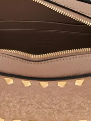 Valentino Garavani 'Rockstud' mini crossbody bag 100% calfskin leather (Bos Taurus) VALENTINO GARAVANI Pink