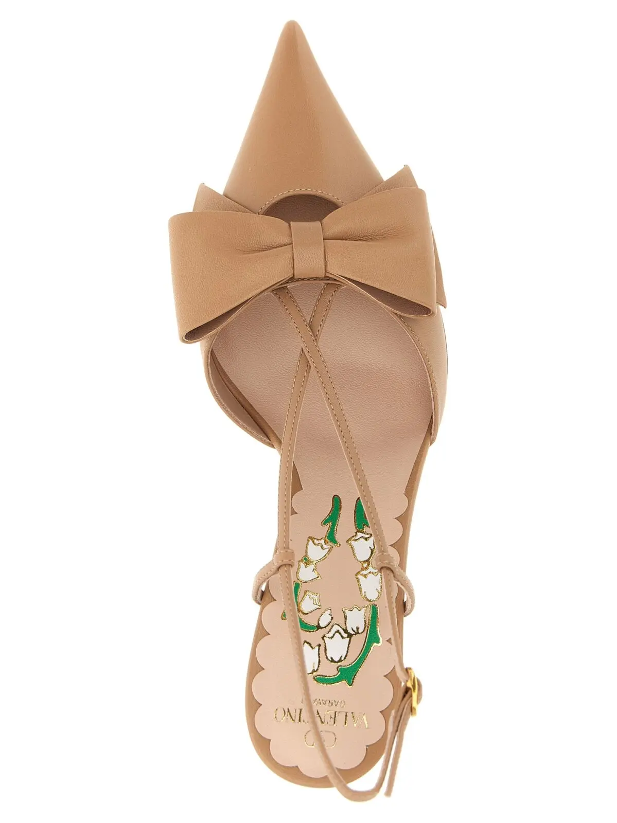 Туфлі-слінгбек Bowow Valentino Garavani Рожеві 4 Valentino Garavani 'Bowow' slingback 100% leather VALENTINO GARAVANI Pink