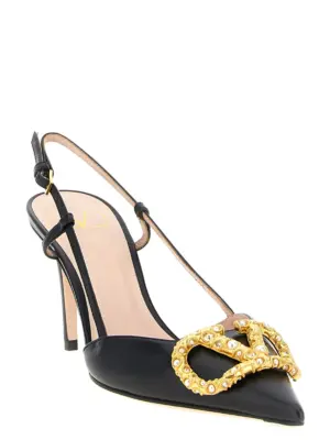 Slingback Valentino Garavani VLogo Signature W2S0R01BALBBK VALENTINO GARAVANI Black