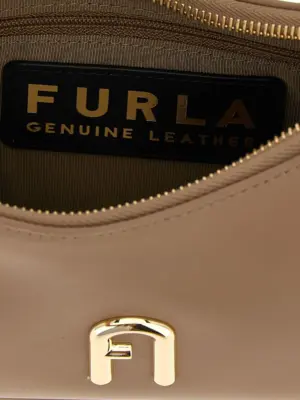 'Furla Diamante' mini shoulder bag 100% leather FURLA Beige