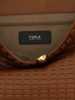 'Furla Sfera Soft' shoulder bag 100% sheepskin FURLA Brown