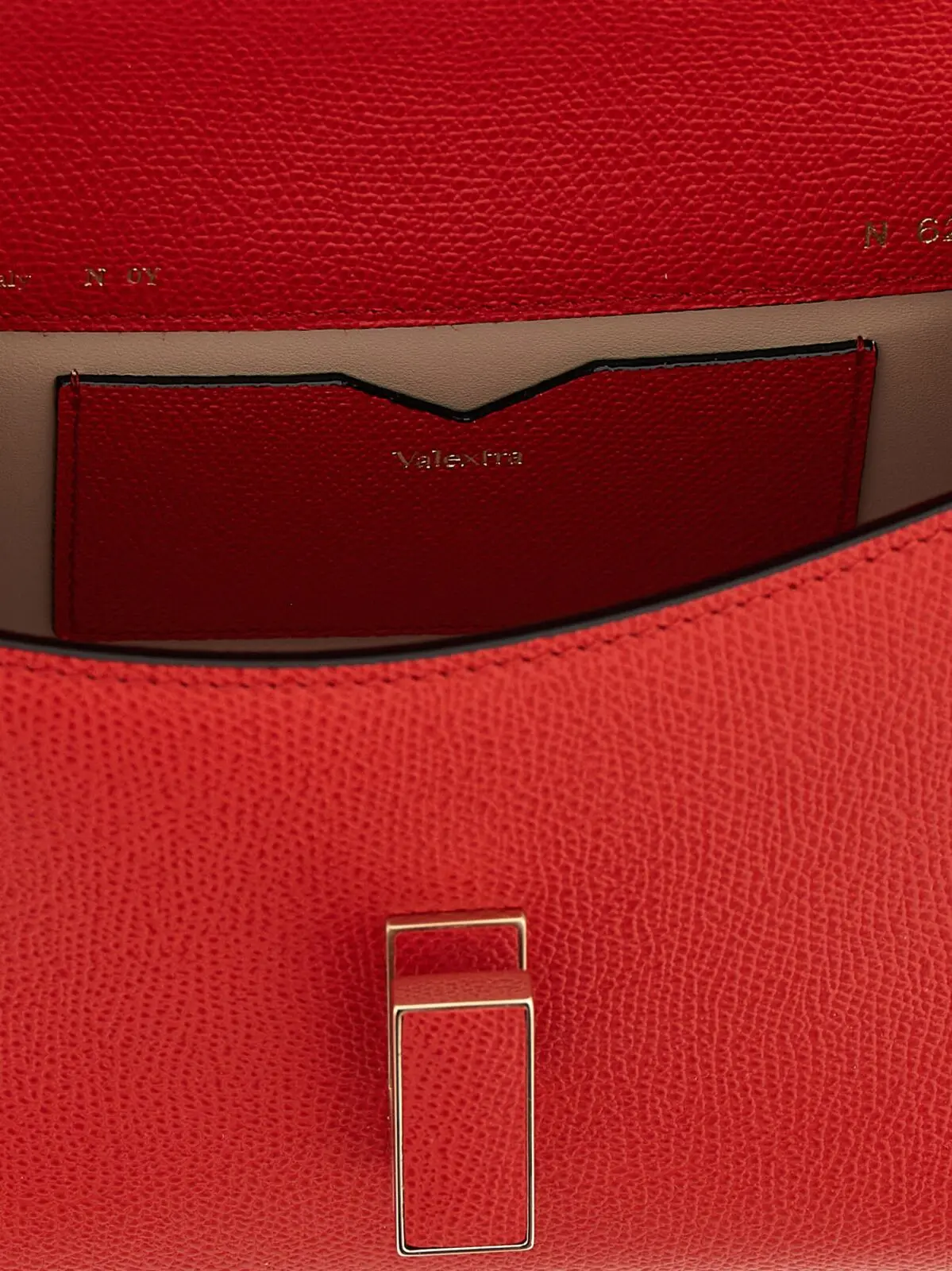 Мікро-сумка крос-боді Valextra Iside Червона 4 Micro 'Iside' crossbody bag 100% calfskin leather (Bos Taurus) VALEXTRA Red